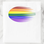 Rainbow Flag Sticker Sheet (Ovaal) (Tas)