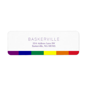 Rainbow Flag Wedding Etiket