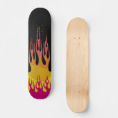 Rainbow Flame Skateboard (Voorkant)