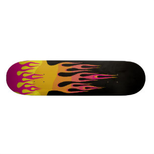 Rainbow Flame Skateboard