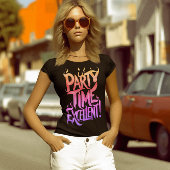 Rainbow Flaming Party Tijd Uitstekend T-shirt