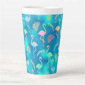 Rainbow Flamingo's Latte Mok (Voorkant)