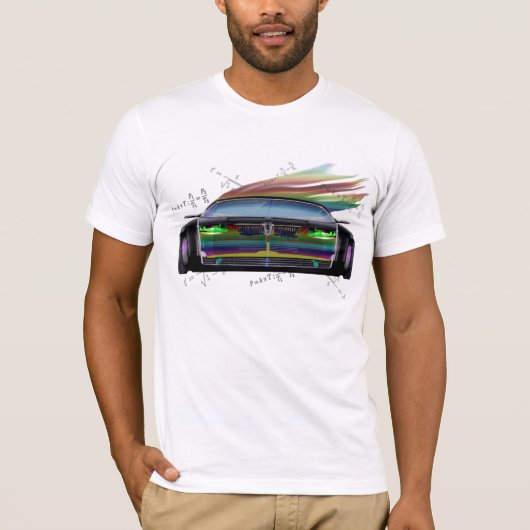 Rainbow Flash-concept, auto T-shirt (Voorkant)