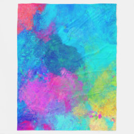 Rainbow Fleece Blanket Deken