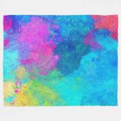 Rainbow Fleece Blanket Deken (Voorkant (Horizontaal))