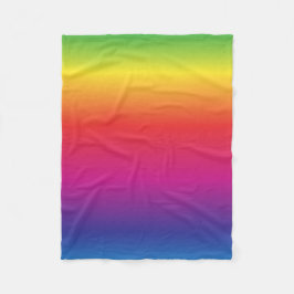 Rainbow Fleece Blanket Deken