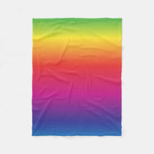 Rainbow Fleece Blanket Deken