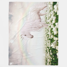 Rainbow Fleece Blanket Deken