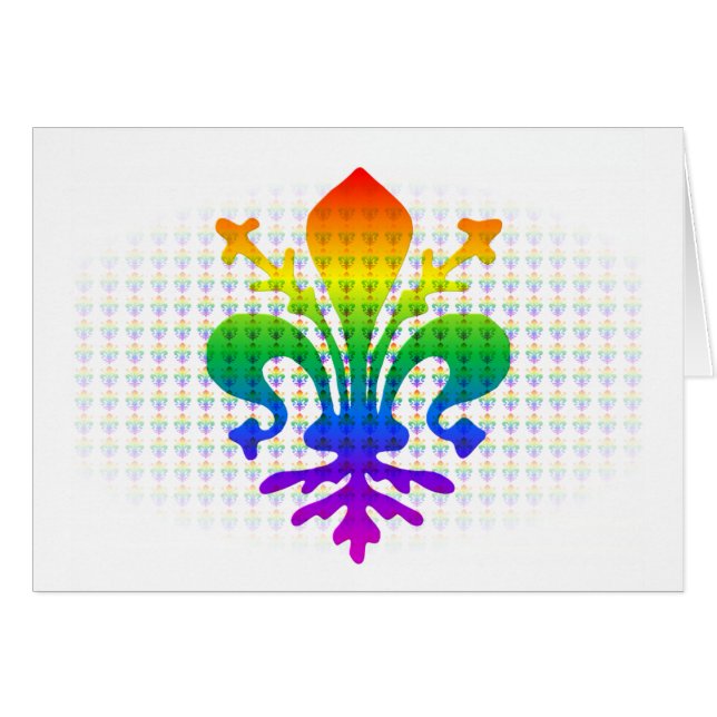 Rainbow Fleur-de-lis (Voorkant Horizontaal)