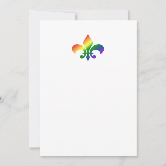 Rainbow Fleur de Lis (Voorkant)