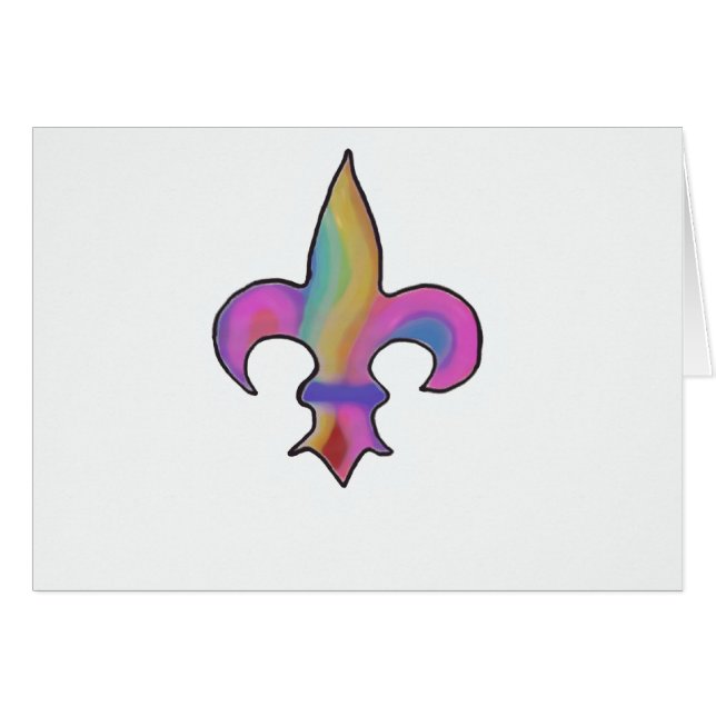 Rainbow Fleur De Lis (Devant horizontal)