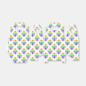 Rainbow Fleur-de-lis Bedankdoosjes (Uitgevouwen)