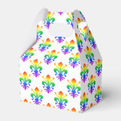 Rainbow Fleur-de-lis Bedankdoosjes (Voorkant Zijde)