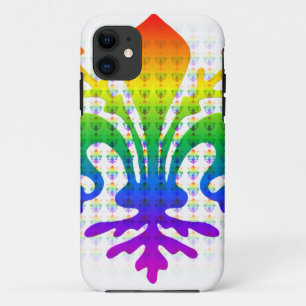 Rainbow Fleur-de-lis iPhone 11 Hoesje