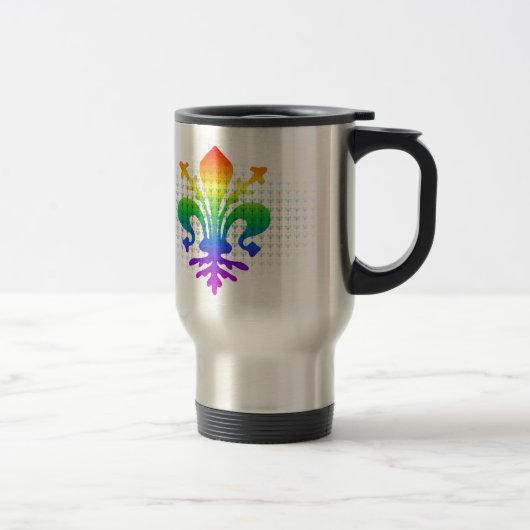 Rainbow Fleur-de-lis Reisbeker (Rechts)
