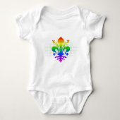 Rainbow Fleur-de-lis Romper (Voorkant)