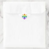 Rainbow Fleur-de-lis Ster Sticker (Tas)