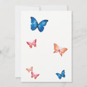 Rainbow Floral Afstuderen Kaart (Achterkant)