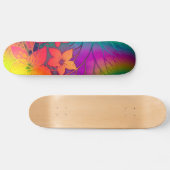 Rainbow Floral Skateboard (Horizontaal)