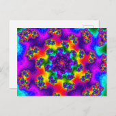 Rainbow Floral Sprinkles Briefkaart (Voorkant / Achterkant)