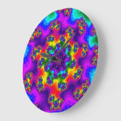 Rainbow Floral Sprinkles Grote Klok (Hoek)