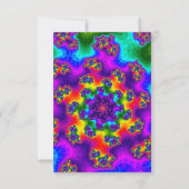 Rainbow Floral Sprinkles Kaart (Achterkant)