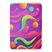 Rainbow Flow: Abstract plezier Badmat (Voorkant Verticaal)