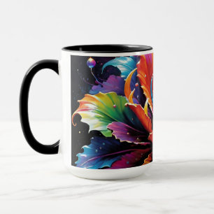 Rainbow Flower Coffee Mok