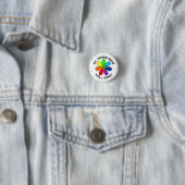 Rainbow Flower Goed Gereed Button (In situ)