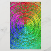Rainbow Flower Mandala Flyer (Achterkant)