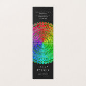 Rainbow Flower Mandala Visitekaartjes (Buitenkant ongevouwen)