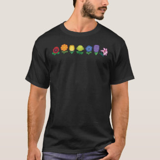 Rainbow Flower Power gift T-shirt