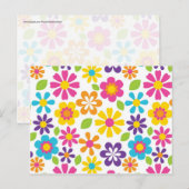 Rainbow Flower Power Hippie Retro Tiener cadeaus Briefkaart (Voorkant / Achterkant)