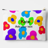 Rainbow flower pride liefde voeg naam tekst labtq  etui (Achterkant)