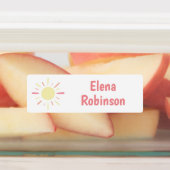 Rainbow Flower Star École Étiquettes de garderie (Apposé)