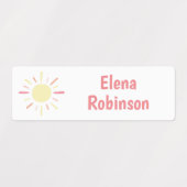 Rainbow Flower Star School Daycare Labels (Design 1)