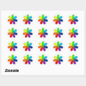 Rainbow Flower Stickers (Vel)