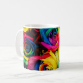 Rainbow Flowers Koffiemok (Voorkant links)