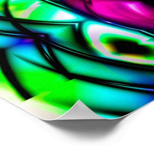 Rainbow Flowers Panel Poster (Hoek)