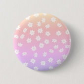 Rainbow Flowers Ronde Button 5,7 Cm (Voorkant)