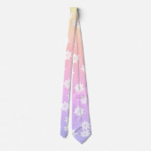 Rainbow Flowers Stropdas (Achterkant)