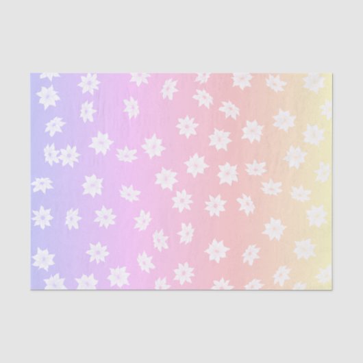 Rainbow Flowers Tissuepapier (Voorkant)