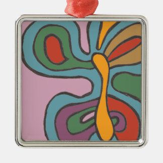 Rainbow Flutterfly Metalen Ornament
