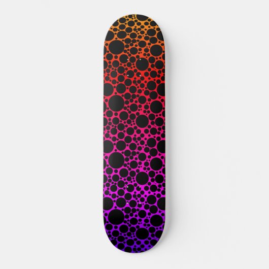 Rainbow Foam Black Skateboard (Voorkant)
