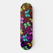 Rainbow Foam Butterflies Skateboard (Voorkant)