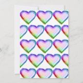 Rainbow Foil 1er Anniversaire Invitation (Dos)