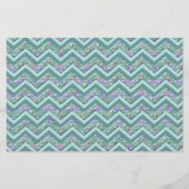 Rainbow Folie ZigZag Pattern Briefpapier (Voorkant)