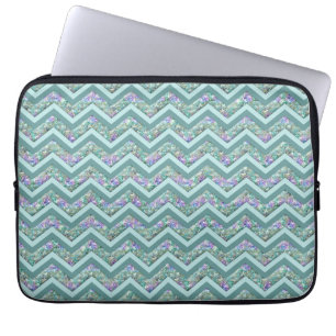 Rainbow Folie ZigZag Pattern Laptop Sleeve