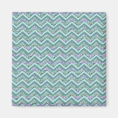 Rainbow Folie ZigZag Pattern Magneet (Voorkant)