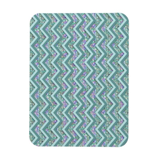 Rainbow Folie ZigZag Pattern Magneet (Verticaal)